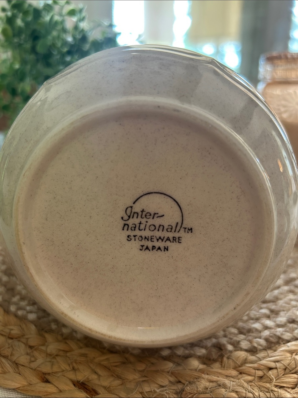 Medium International Heartland Ceramic Lidded Canister with Pastel Cottage Motif - Picture 4 of 4
